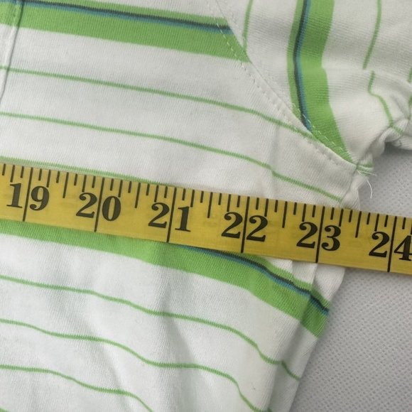 Oakley Shirt  Mens  Extra Large Striped Polo Green Short Sleeve Golf Stretch - Picture 5 of 6